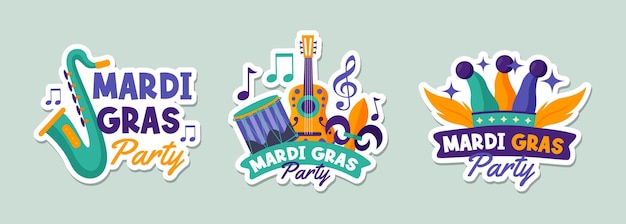 Un signe pour la fête du mardi gras qui dit mardi gras dessus.