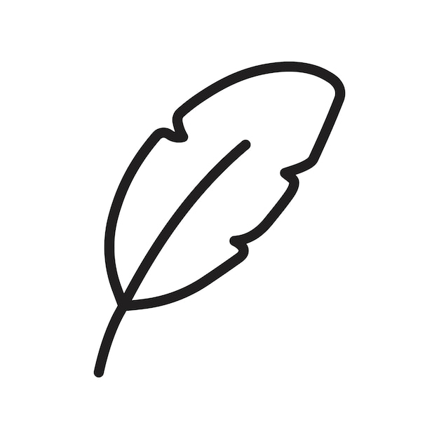Signe de réglage du contour de l'icône de la plume