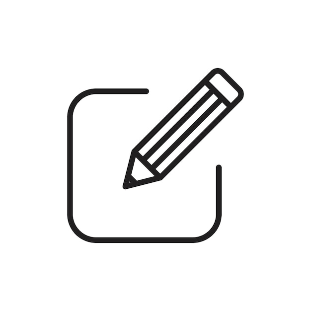 Signe de réglage du contour de l'icône de poste