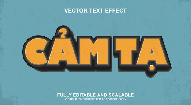 Vecteur signe rétro de texte vectoriel entièrement modifiable