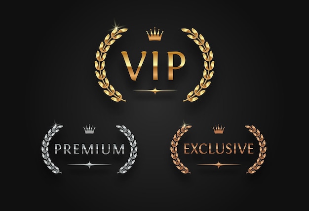 Signe Vip Premium Et Exclusif Avec Couronne De Laurier