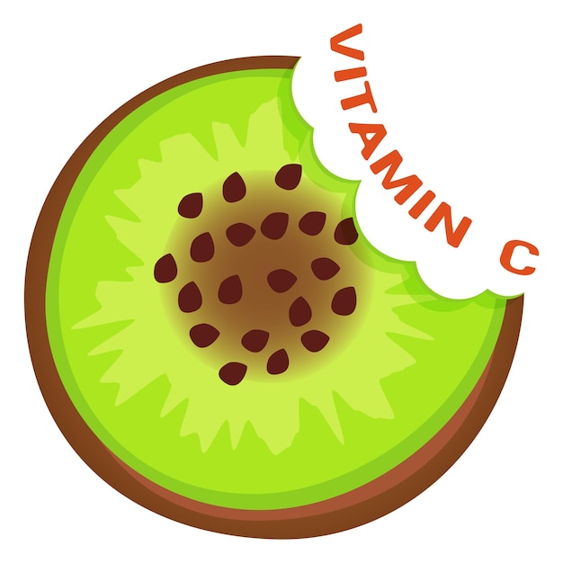 Le signe de la vitamine C du kiwi