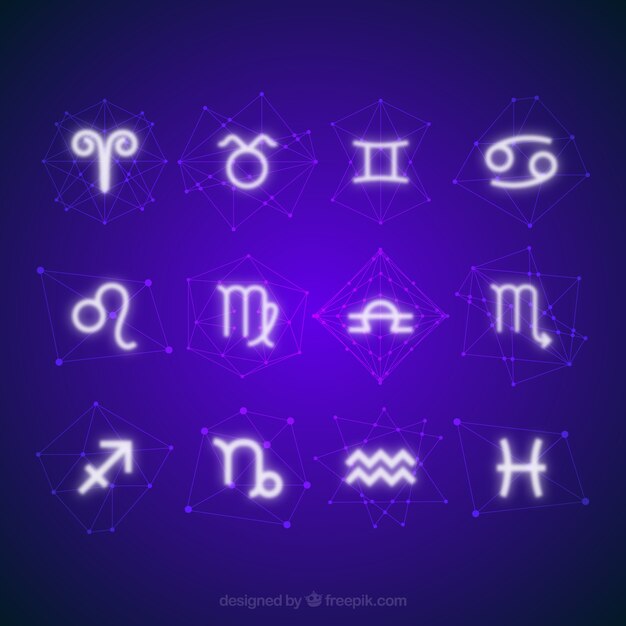 Vecteur les signes du zodiaque horoscope