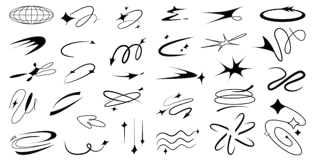 Signes d'éléments de ligne yk esthétiques minimalistes modernes
