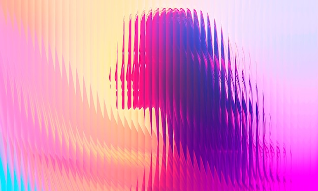 Silhouette abstraite d'un profil de femme dans des couleurs vives