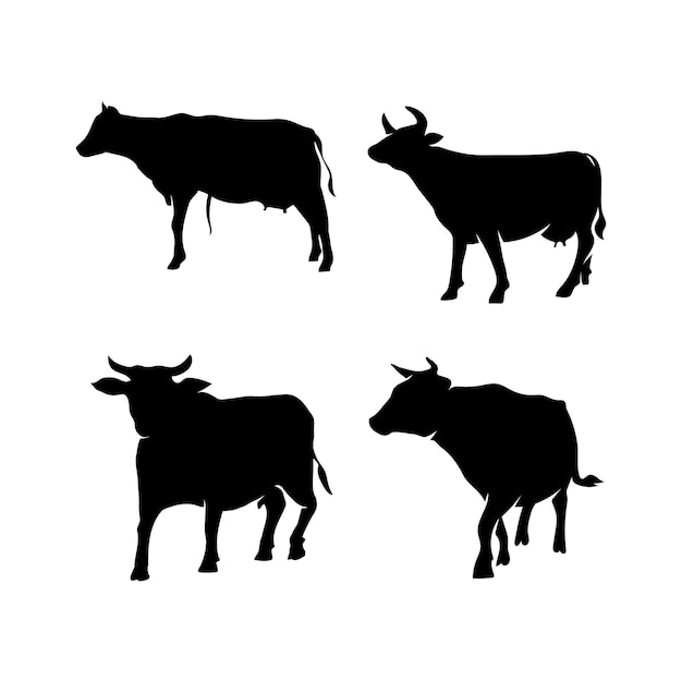 Silhouette d'animal dessinée à la main