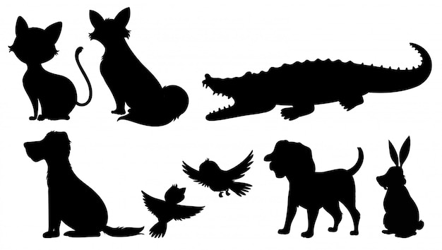 Silhouette D'animaux Sauvages