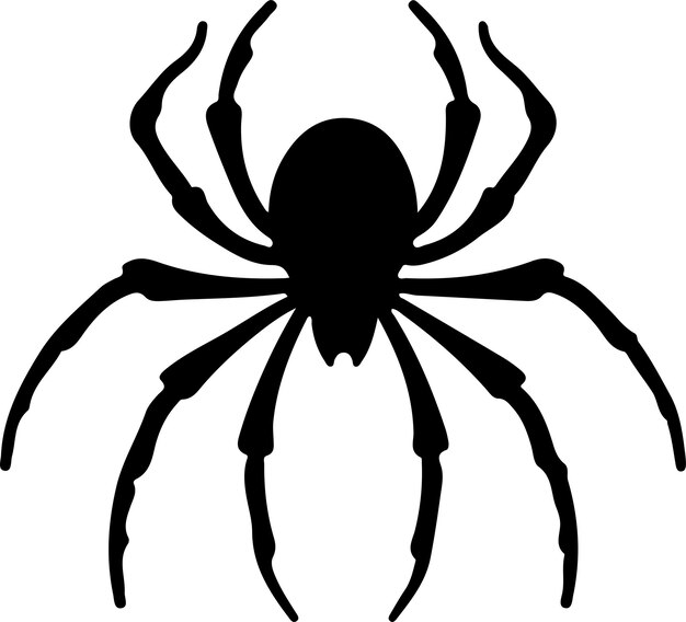 Vecteur silhouette d'un arachnide