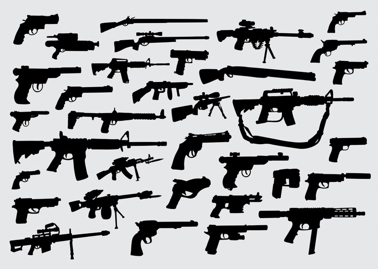 Silhouette d'une arme à feu