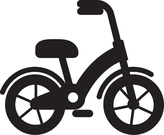 Vecteur silhouette artistique du tricycle