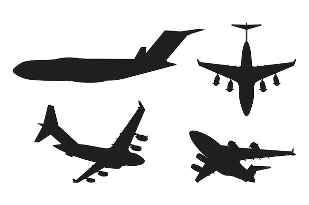 Silhouette D'avion Cargo Militaire Globemaster