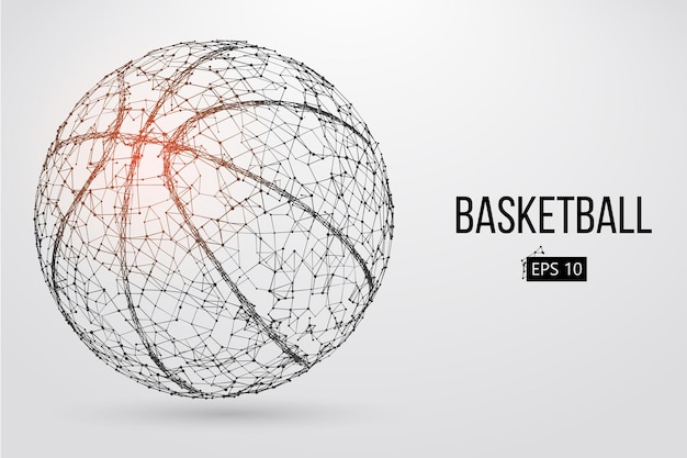 Silhouette d'un ballon de basket