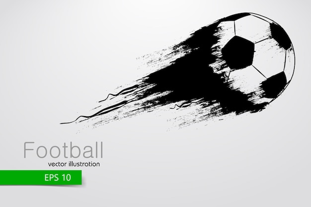 Silhouette D'un Ballon De Football