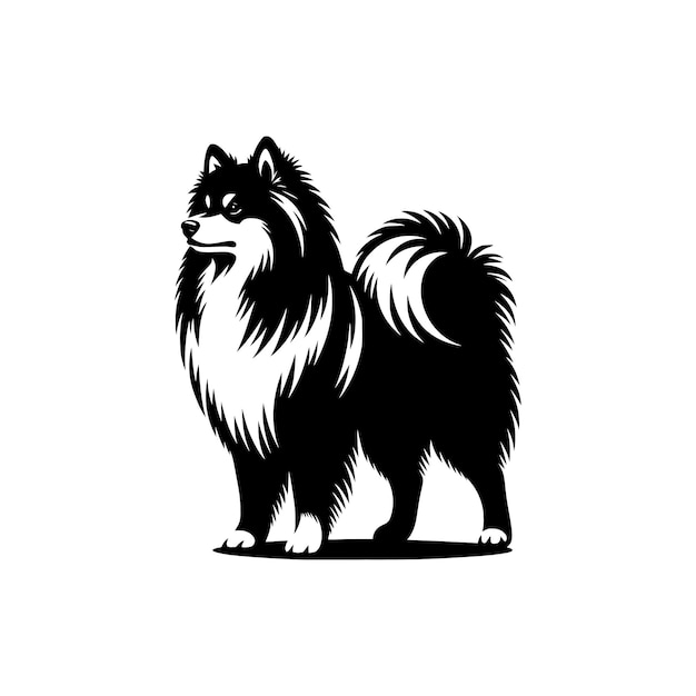 silhouette de chien