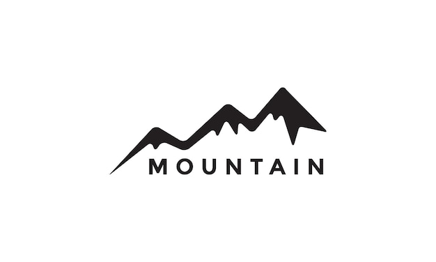 Silhouette Colline Ou Montagne étape Logo Vecteur Symbole Icône Design Illustration Graphique