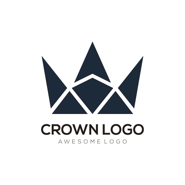 Silhouette De Conception De Logo Abstrait Couronne