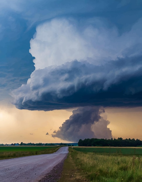 la silhouette contre le ciel dramatique sombre et sinistre