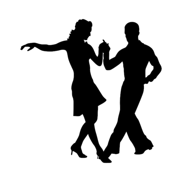une silhouette d'un couple et d'un homme tenant une boîte