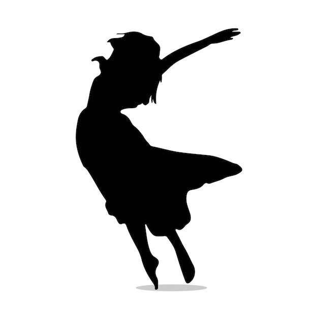 Vecteur silhouette de danseuse