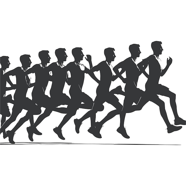 Silhouette du coureur