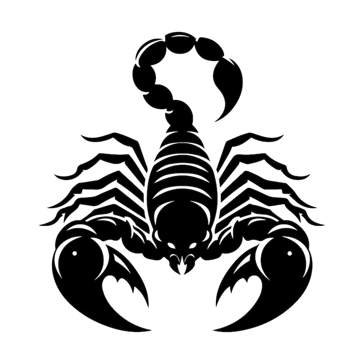 Vecteur silhouette du vecteur du scorpion