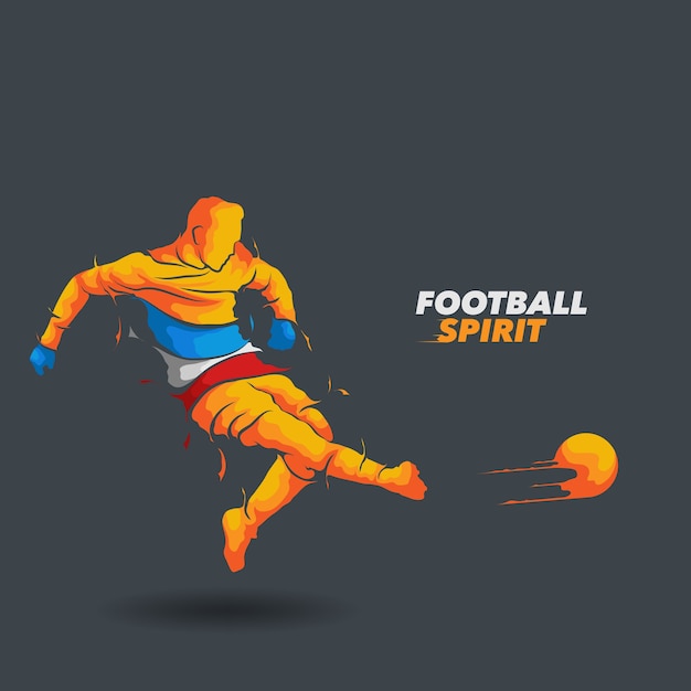 Silhouette D'esprit De Football