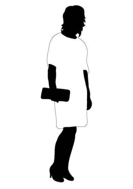 Silhouette De Femme Debout