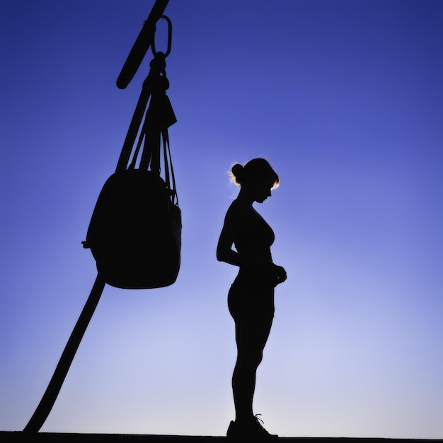 silhouette d'une femme enceinte