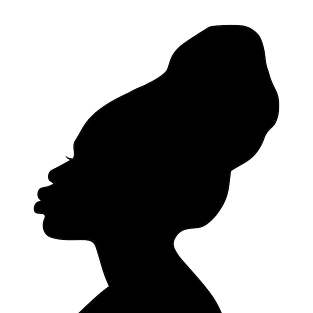 silhouette de femme noire