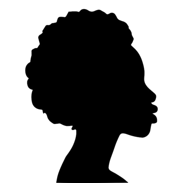 silhouette de femme noire