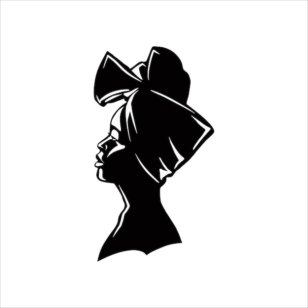 silhouette femme noire