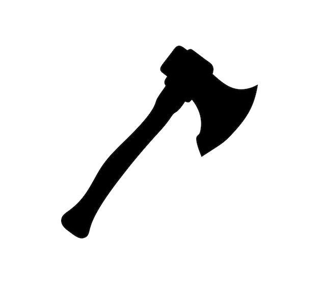 La silhouette d'une hache