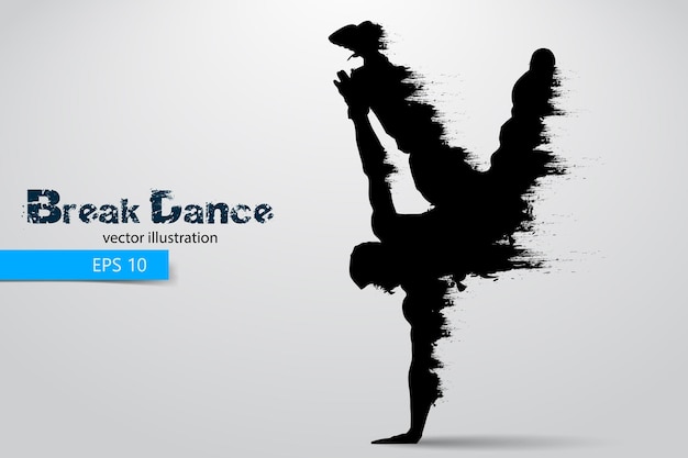 Silhouette D'un Homme Break Dancer