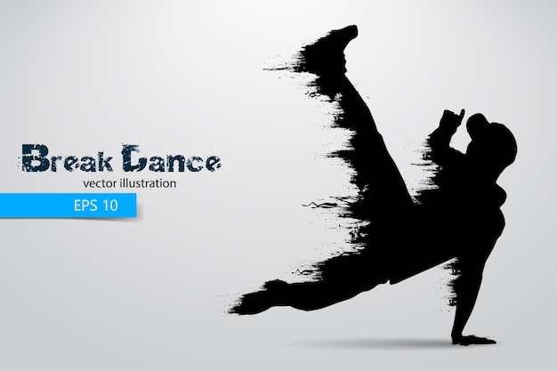 Silhouette D'un Homme Break Dancer