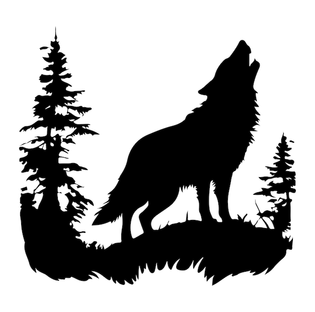 Silhouette De Loup