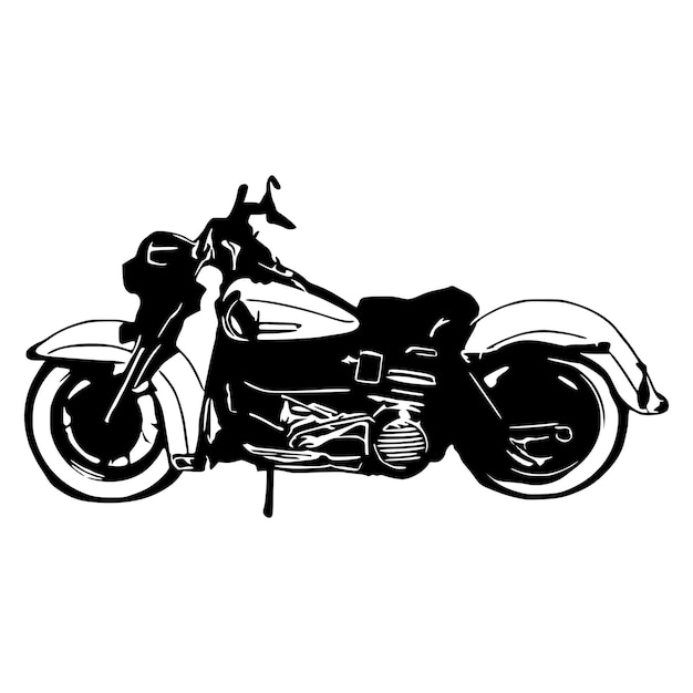 Vecteur silhouette de moto vectorblack moto moto art vectorizer