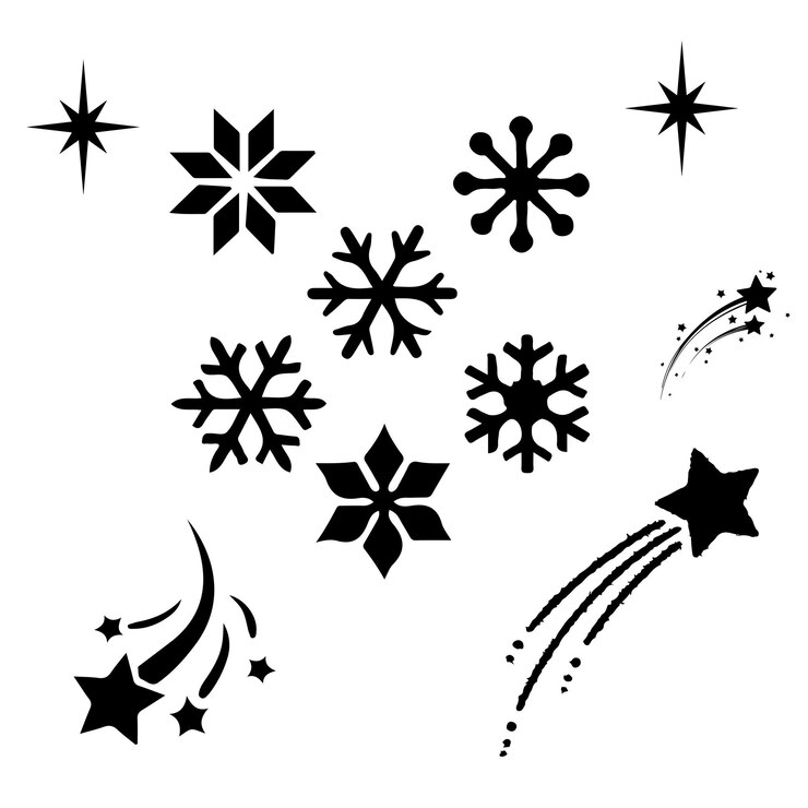Vecteur la silhouette de noël