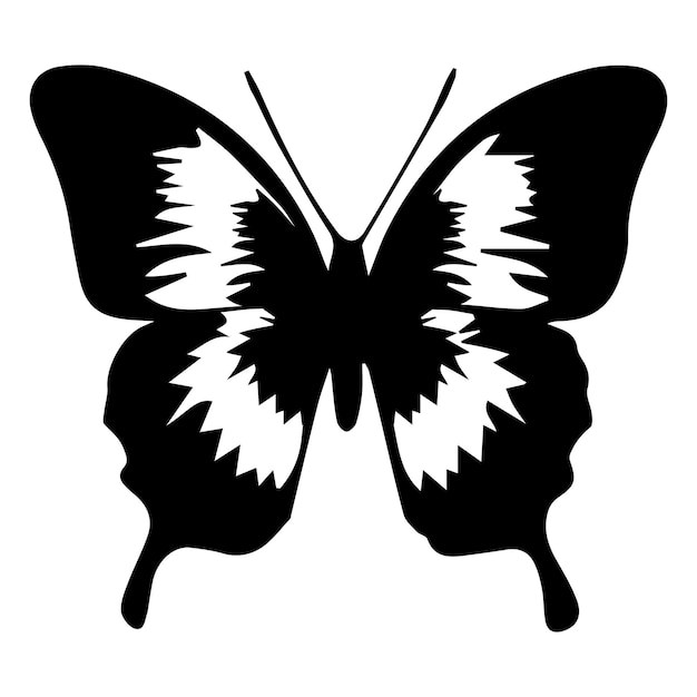 Silhouette De Papillon Vector De Papillon