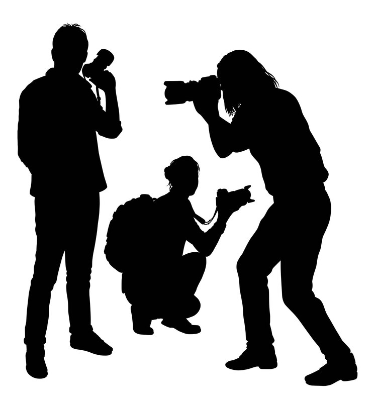silhouette photographe