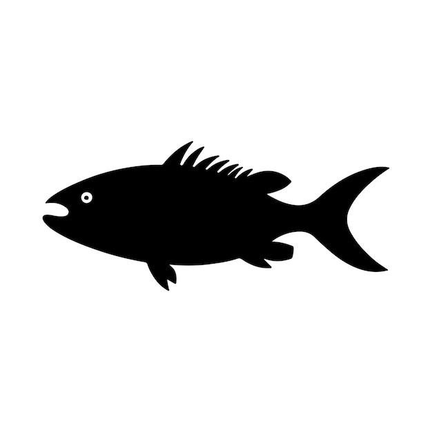 Vecteur silhouette de poisson