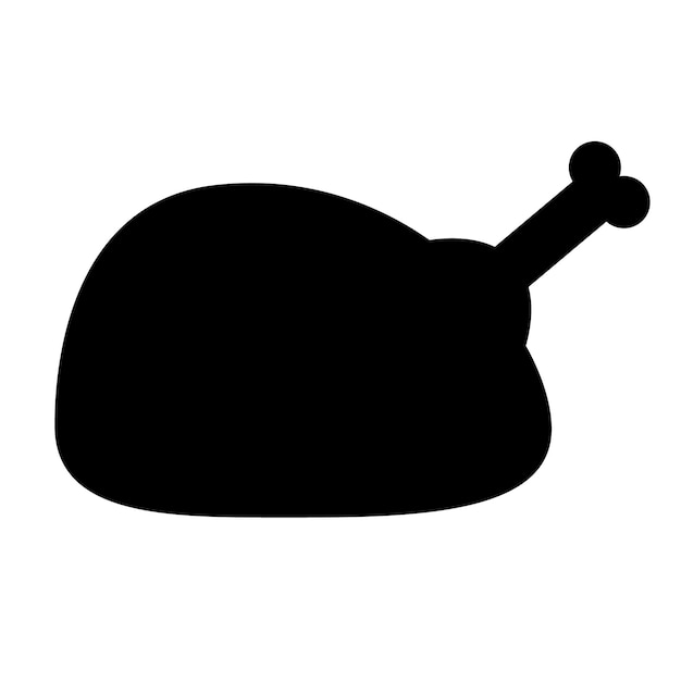 Silhouette De Poulet De Dinde Vectorielle