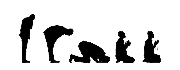 Silhouette De Prière Musulmane