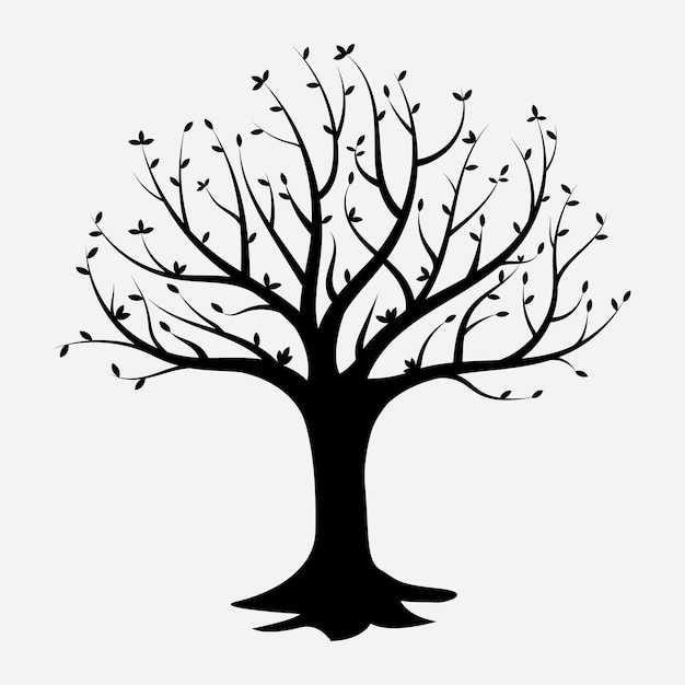 Silhouette simple d'un arbre
