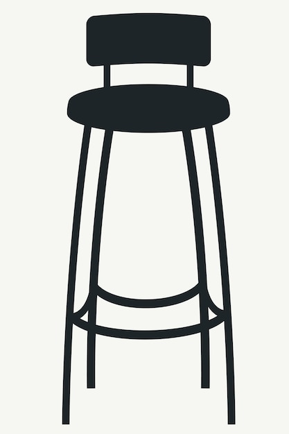 silhouette des tabourets