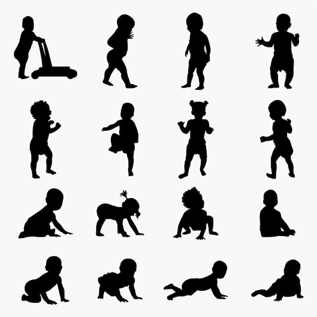 Silhouettes D'activité Bébé