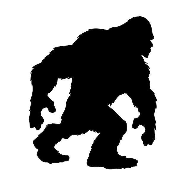 Silhouettes de bigfoot Illustration vectorielle et de concept de bigfoot