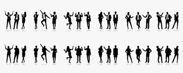 Silhouettes de gens d'affaires