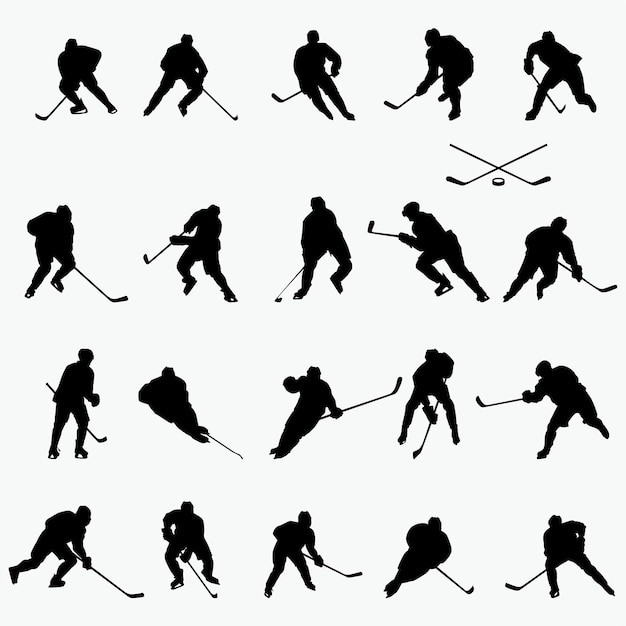 Silhouettes De Hockey