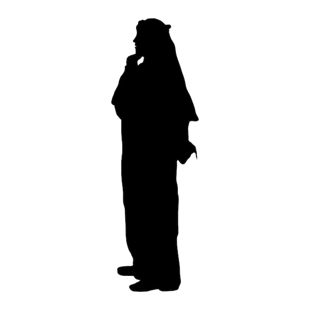 Silhouettes De L'homme Arabe Ou Fichier Vectoriel