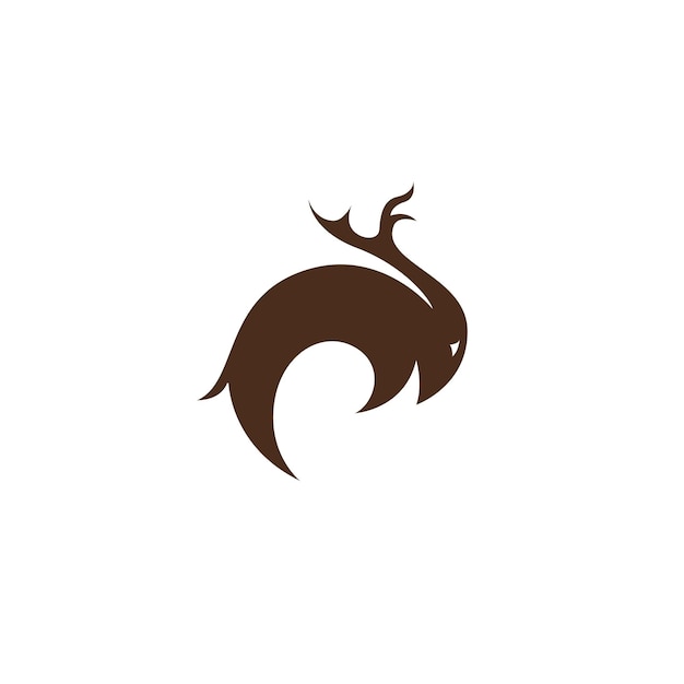 Vecteur simple deer logo